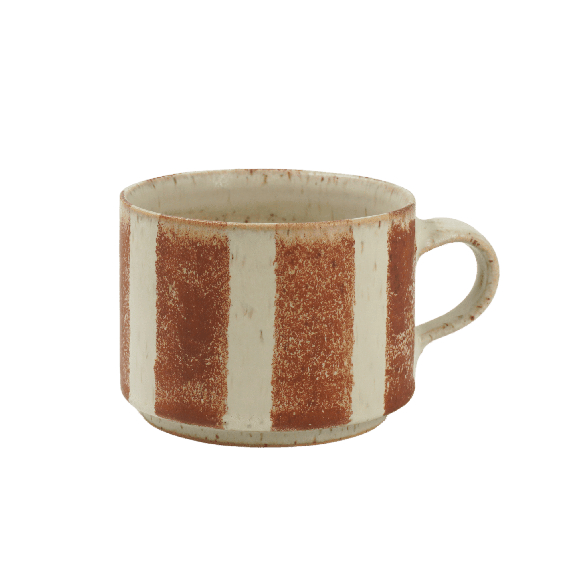 Bredrandig kaffekopp havre/brun