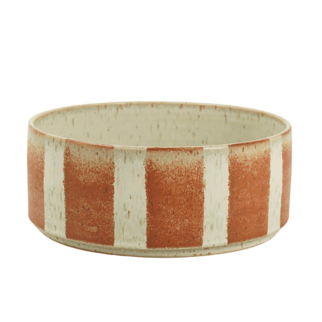 Skål stor havre/brun