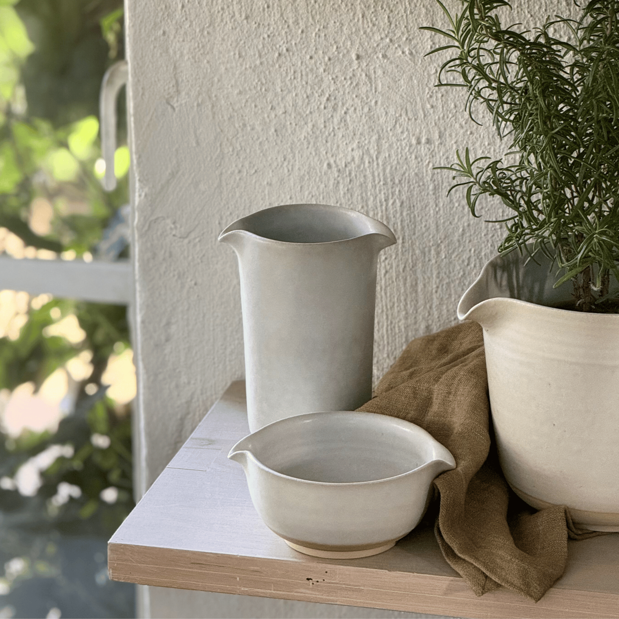 Kanna med pip och skål