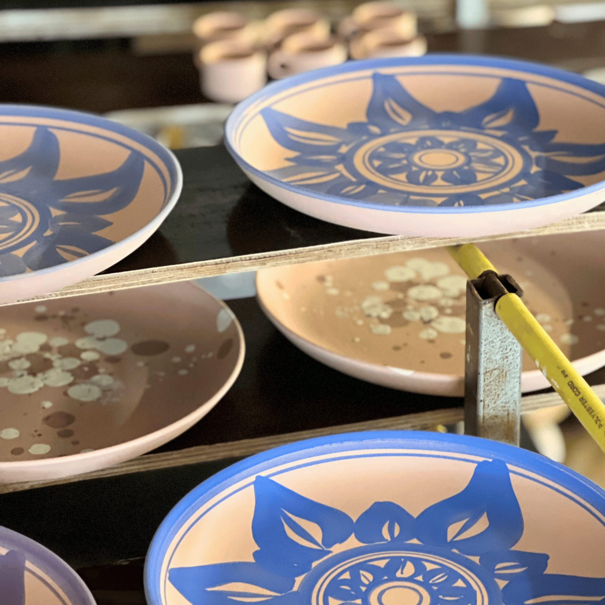 Tallrik 27cm Solros brun