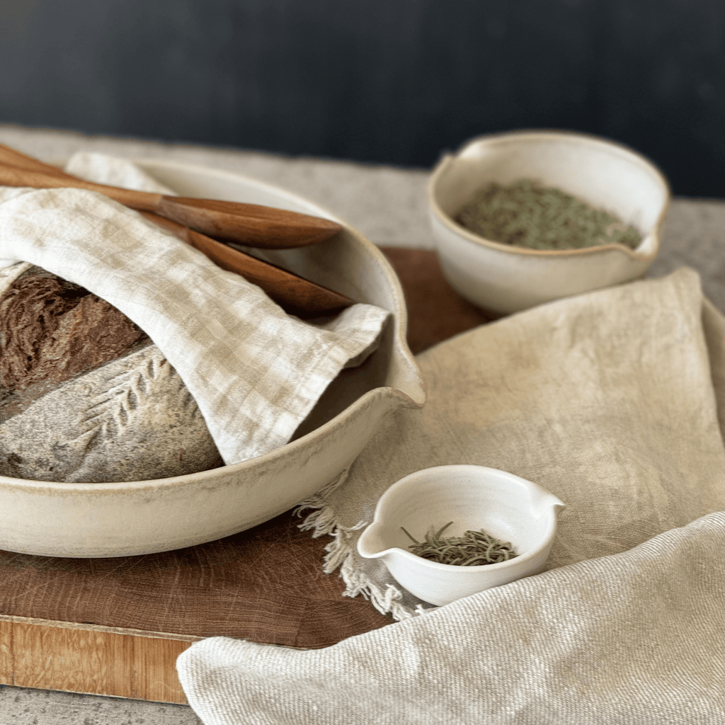 Fat lågt med pip 32 cm