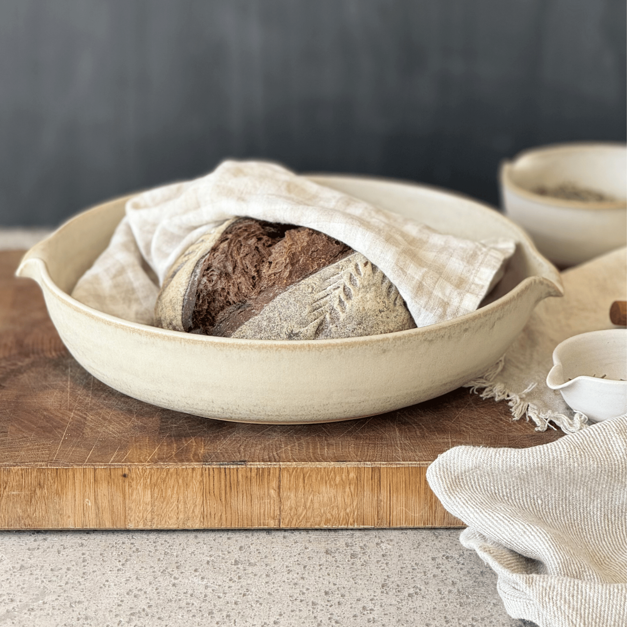 Fat lågt med pip 32 cm